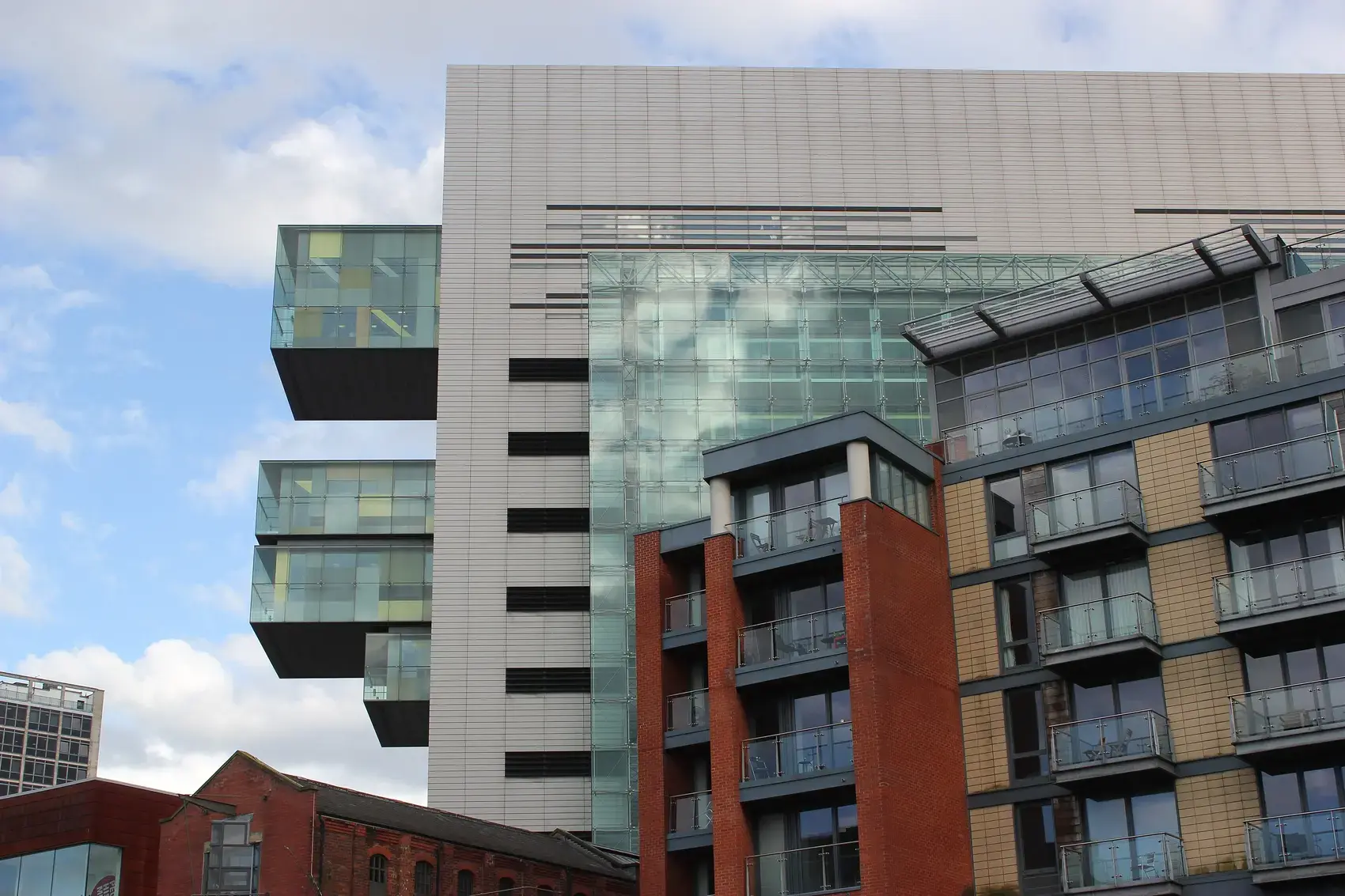 Manchester Civil Justice Centre seen from Salford